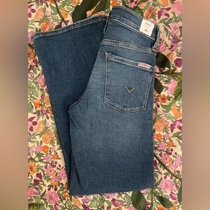 👖Hudson Rosalie High-Rise Wide-Leg Ankle Jeans Size 23